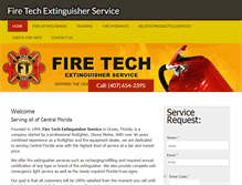 Tablet Screenshot of firetechextinguisher.com